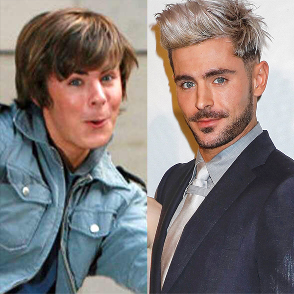 Zac Efron, High School Musical, Disney Channel hunks, then and now