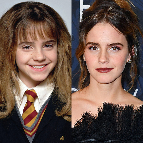 Emma Watson - Harry Potter kids then and now