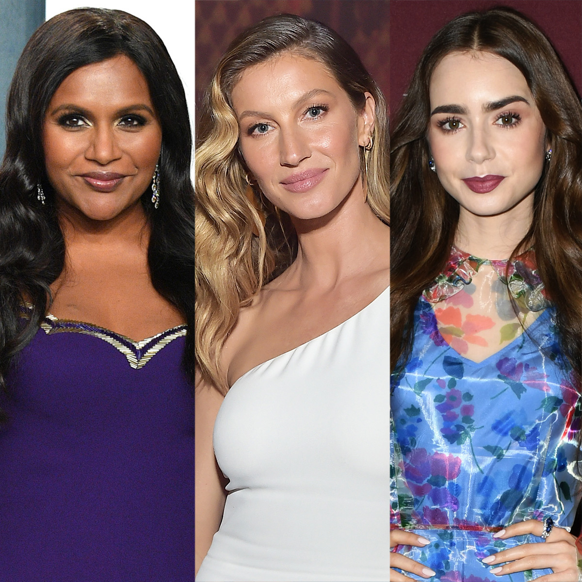 Mindy Kaling, Gisele Bundchen, Lily Collins