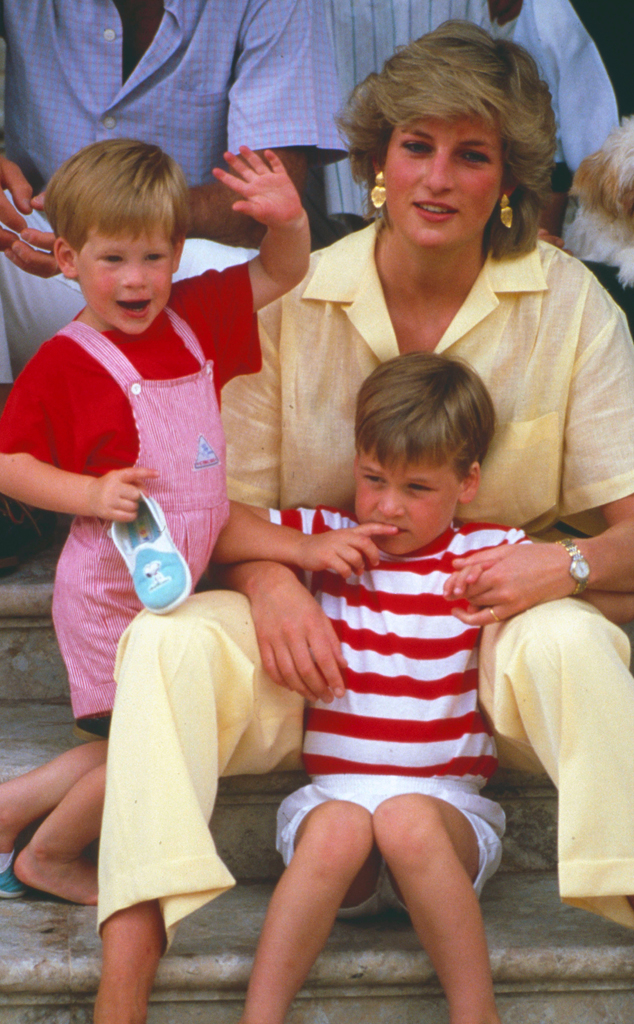 Prince Harry, Prince William, Princess Diana