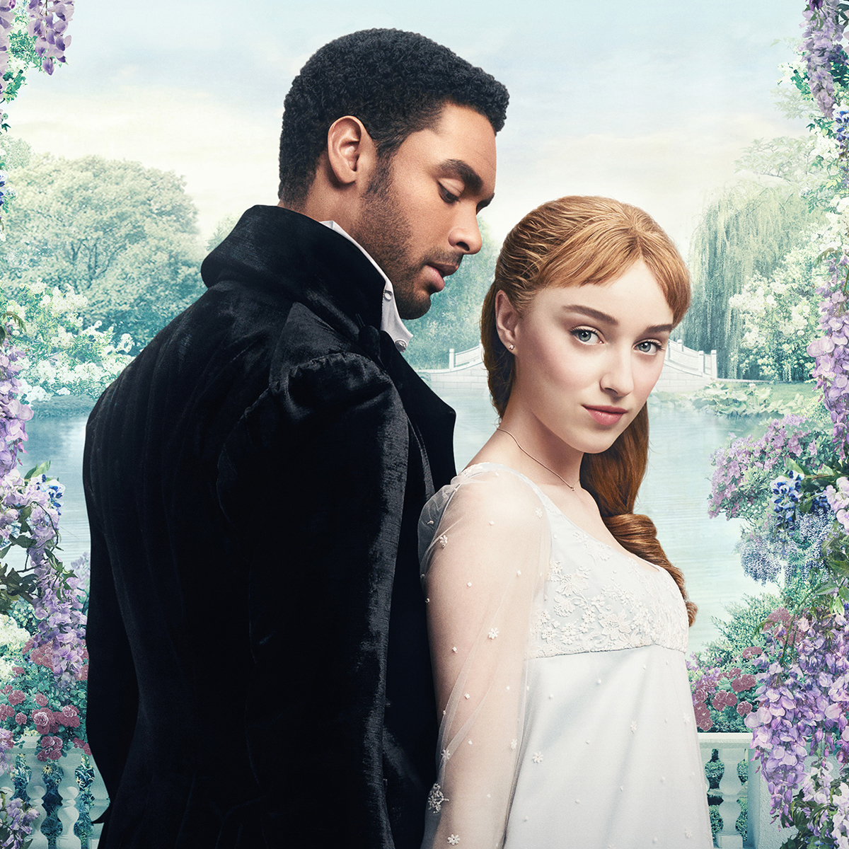 Bridgerton Poster, Regé-Jean Page, Phoebe Dynevor