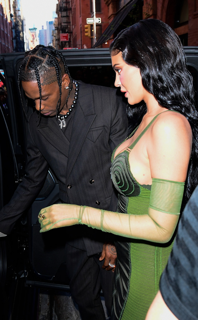 Travis Scott, Kylie Jenner, Parsons Benefit 2021
