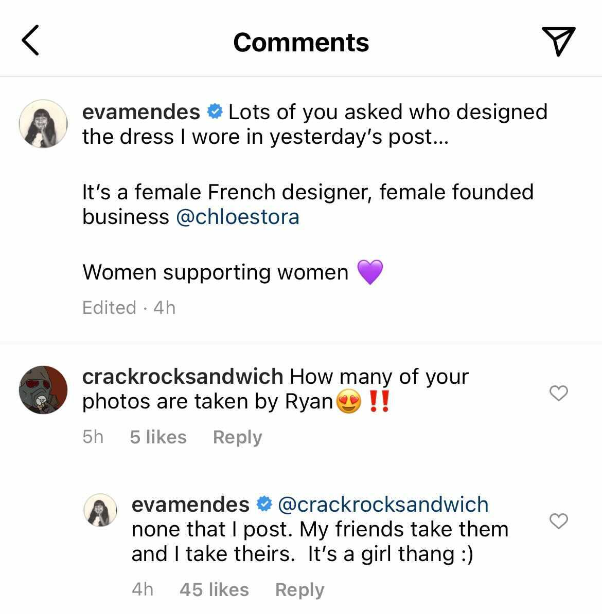 Eva Mendes Instagram