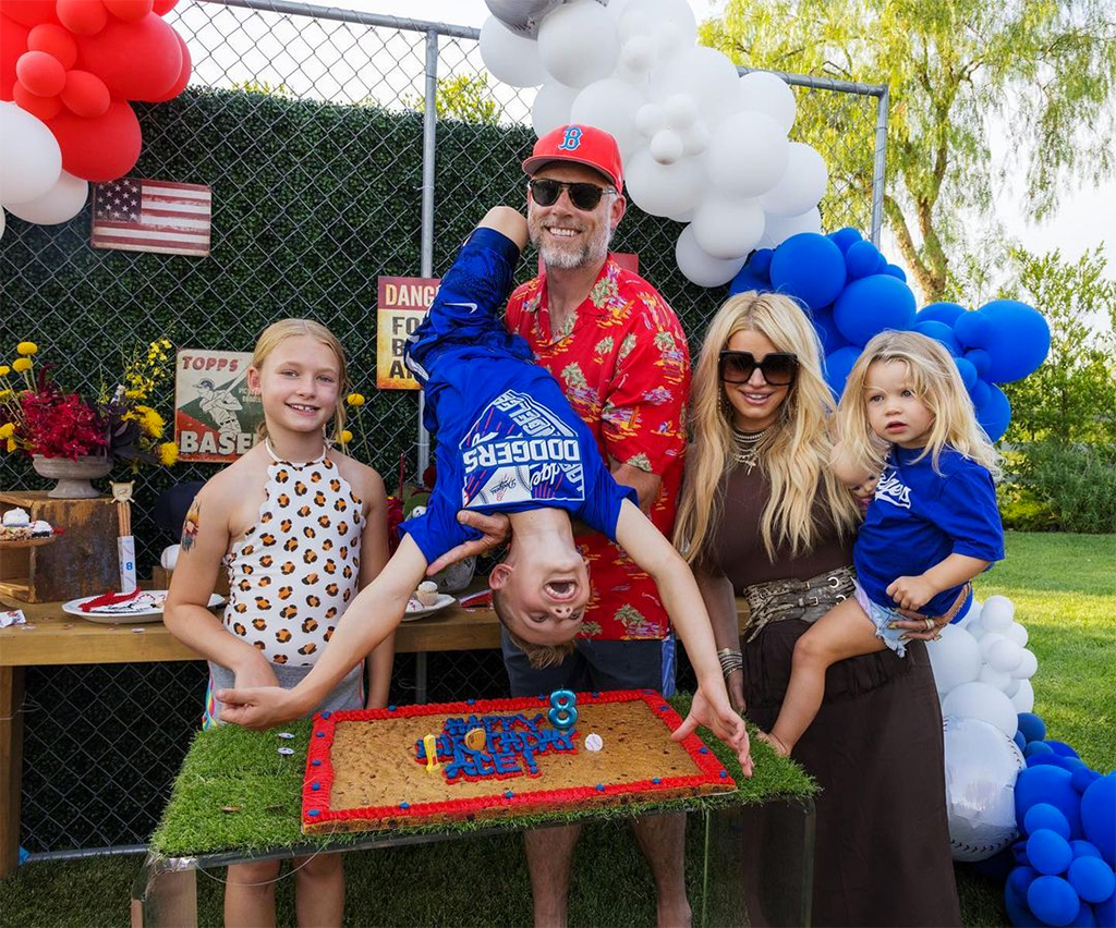 Jessica Simpson, Eric Johnson, Maxwell Drew, Ace Knute, Birdie Mae, Kids, Children, Birthday, Fourth of July 2021, Instagram