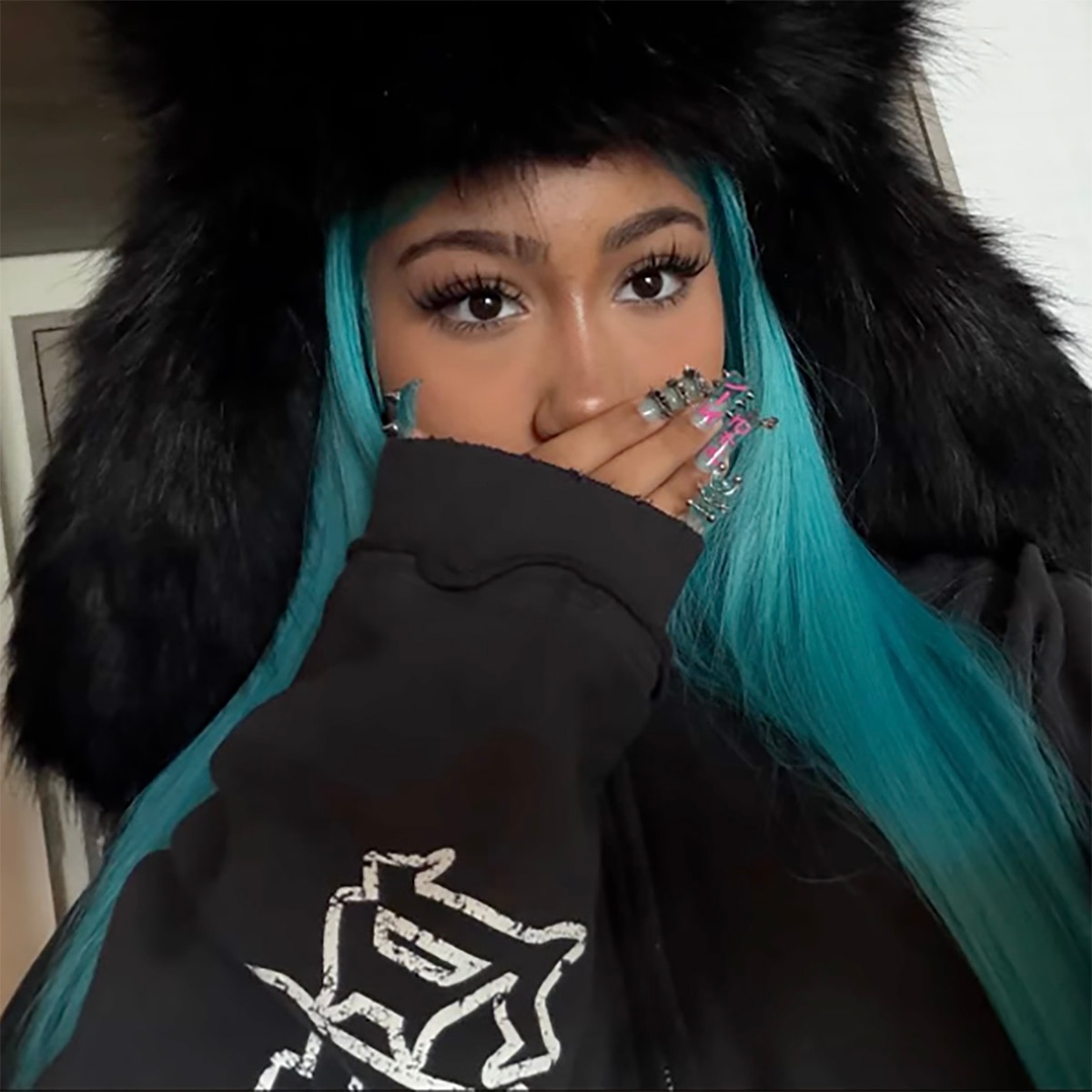 North West Nails It With Daring Manicure Featuring Spikes and Piercing