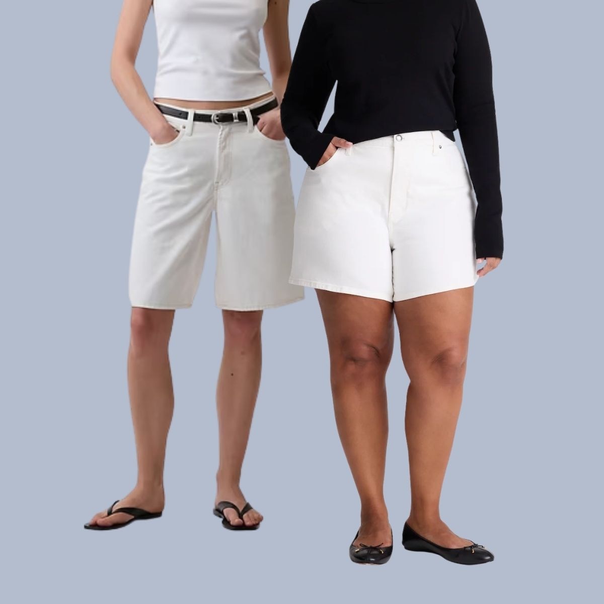 White Denim Shorts Are Back—Find the Best Pairs for Every Body Type