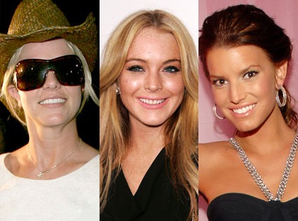 Britney Spears, Lindsay Lohan, Jessica Simpson