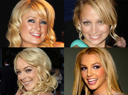 Paris Hilton, Nicole Richie, Lindsay Lohan, Britney Spears