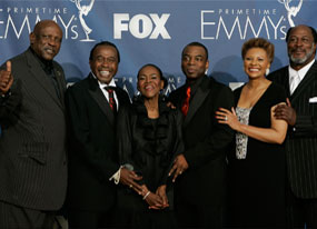 Cast of Roots, Emmys Backstage