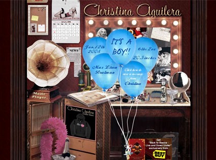 Christina Aguilera's website