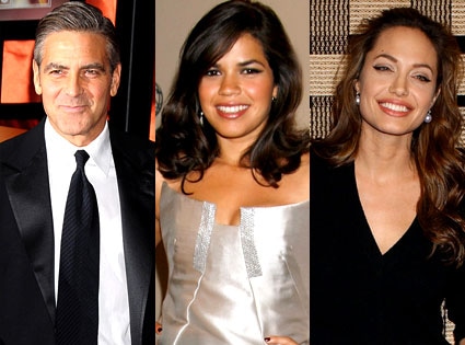 George Clooney, America Ferrera, Angelina Jolie
