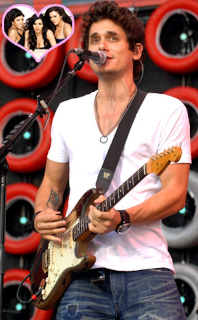 John Mayer, Kim Kardashian, Kourtney Kardashian, Khloe Kardashian