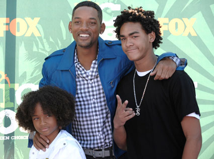 smith sons trey jaden choice awards teen 2008 fashion dad