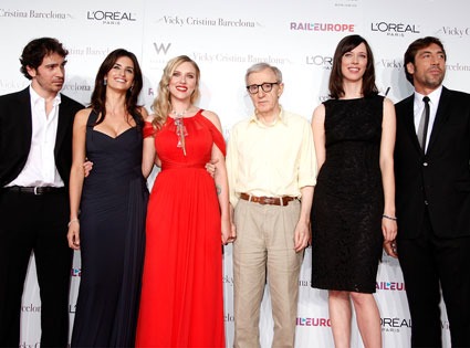 Chris Messina, Penelope Cruz, Scarlett Johansson, Woody Allen, Rebecca Hall, Javier Bardem