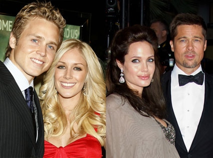 Heidi Montag, Spencer Pratt, Angelina Jolie, Brad Pitt