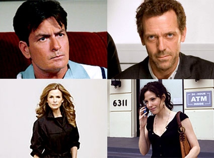 Charlie Sheen, Hugh Laurie, Kyra Sedgwick, Mary- Louise Parker