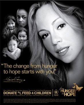 Mariah Carey, Hunger Relief Poster