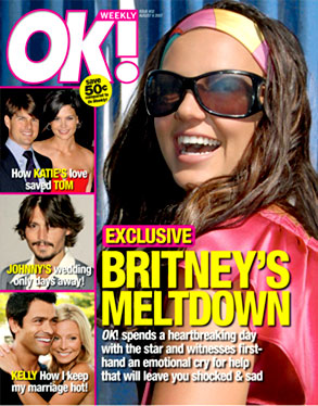 Britney Spears, Ok Magazine Cover
