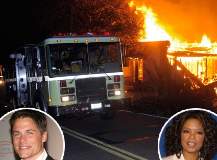 Montecito Fire, Rob Lowe, Oprah Winfrey