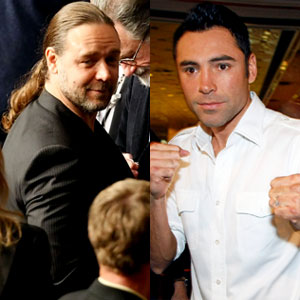 De La Hoya Bout Draws Russell Crowe J Lo More E News