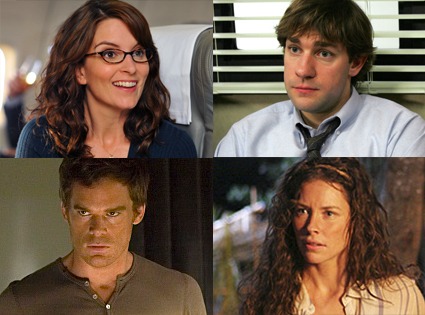 Tina Fey, 30 Rock, John Krasinski, The Office, Michael C.Hall, Dexter, Evangeline Lilly, Lost