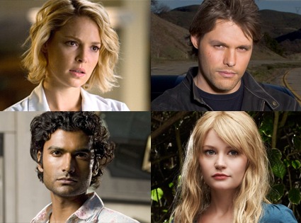 Katherine Heigl, Grey's Anatomy, Justin Bruening, Knight Rider, Sendhil Ramamurthy, Heroes, Emile De Ravin, Lost