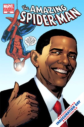 Barack Obama, Spider-Man Comic Cover