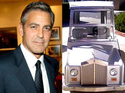George Clooney, Rolls Royce Golf Cart