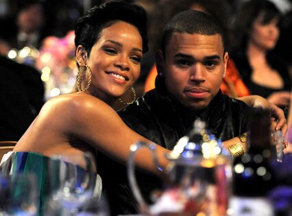 Former boyfriend and girlfriend: Chris Brown and Rihanna