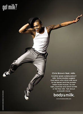 Chris Brown, Got Milk? ad