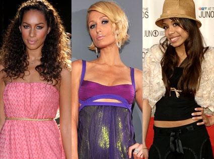 Leona Lewis, Paris Hilton, Keisha Chante