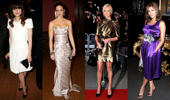 Keira Knightley, Emily Blunt, Charlize Theron, Eva Mendes