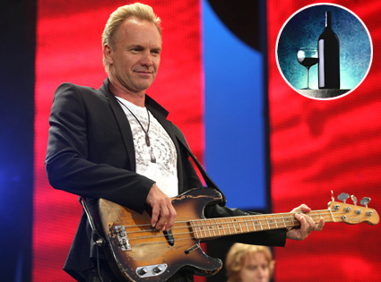 Sting, Wine Bottle and Glass