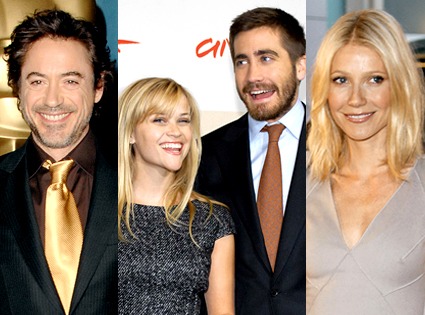 Robert Downey Jr., Reese Witherspoon, Jake Gyllenhaal, Gwyneth Paltrow