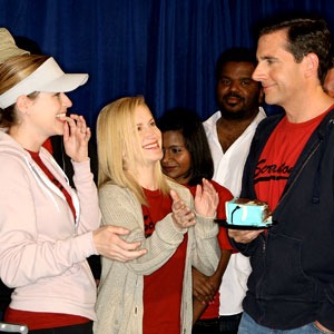 Jenna Fischer, Angela Kinsey, Steve Carell, The Office