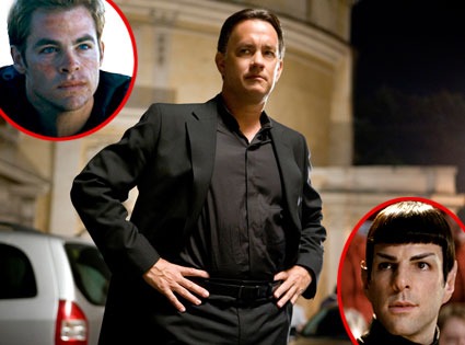 Tom Hanks, Angels and Demons, Chris Pine, Zachary Quinto, Star Trek