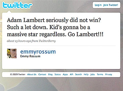 Emmy Rossum Twitter Page