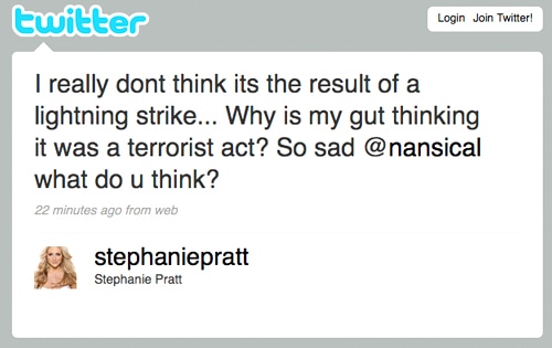 Stephanie Pratt's Twitter Page