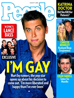 Lance Bass from Gay Stars on Magazine Covers | E! News