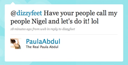 Paula Abdul, Twitter