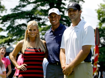 Jessica Simpson, Tiger Woods, Tony Romo