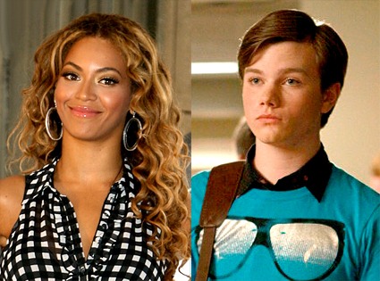 Beyonce Knowles, Chris Colfer, Glee
