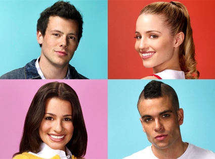 Cory Monteith, Dianna Agron, Lea Michele, Mark Salling, Glee