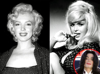 Marilyn Monroe, Jayne Mansfield, Michael Jackson