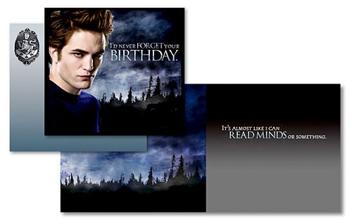 Twilight, Card, Robert Pattinson