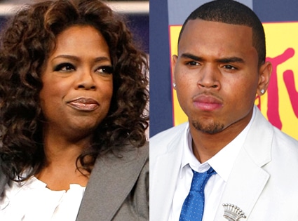 Oprah Winfrey, Chris Brown