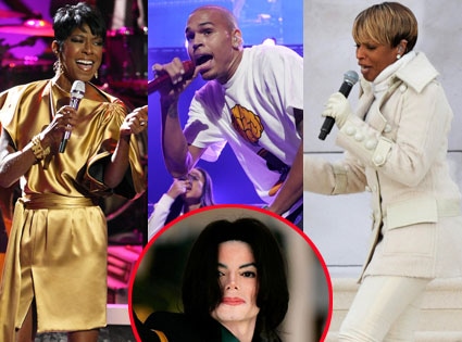 Natalie Cole, Chris Brown, Mary J Blidge, Michael Jackson