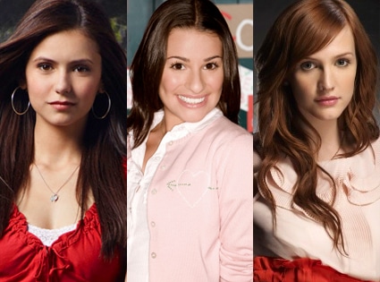 Nina Dobrev, Vampire Diaries, Lea Michele, Glee, Ashlee Simpson, Melrose Place