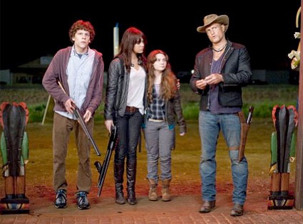 Zombieland, Woody Harrelson, Jesse Eisenberg, Abigail Breslin, Emma Stone