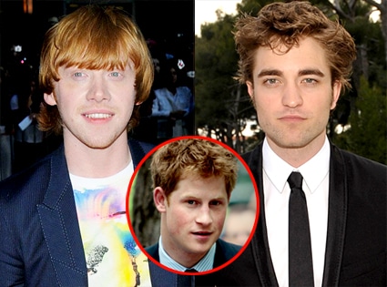 Rupert Grint, Robert Pattinson, Prince Harry